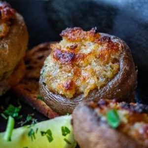 the best and most delicious, quick stuffed mushrooms (1)