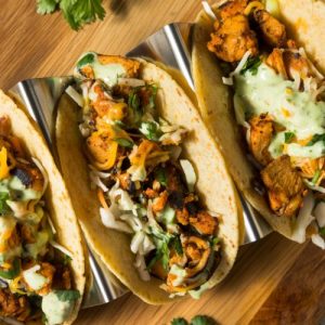 Air Fryer Chicken Tacos, Zesty Taco Recipe, Healthy Mexican Dish, Quick Air Fryer Meal, Crispy Chicken Tacos, Weeknight Dinner, Air Fryer Cuisine