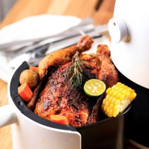 Ultimate Air Fryer Chicken, Air Fryer Whole Chicken, Crispy Air Fried Chicken, Juicy Whole Chicken Recipe, Healthy Air Fryer Recipe, Quick and Easy Chicken Dinner, Air Fryer Main Course, Perfect Roasted Chicken, Family Meal Recipe, Easy Air Fryer Cooking