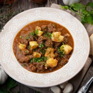 Classic Goulash, Central European Dish, Beef Stew, Homecooked Meal, Comfort Food