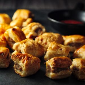 Crispy Sausage Rolls, Air Fryer Snack, Delicious Appetizer, Party Food, Easy Recipe