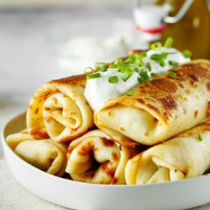 Wholesome Food, Tasty Pancakes, Chicken Recipe, Fusion Food